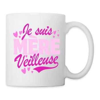 Muttertag - Ich bin eine Mutter Nachtlicht - pink - Tasse - Weiß - Rechts