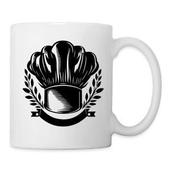 Chapeau de chef Symbole du chef - Mug blanc - blanc - Droite