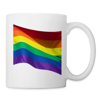 Pride month parade lgbtqia flag - Mug - white - Right