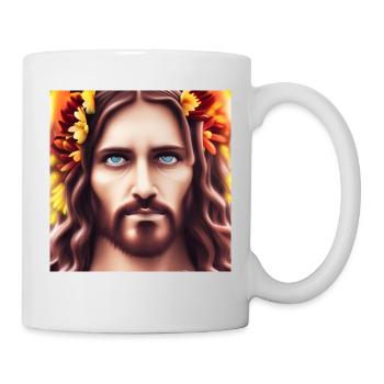 In the gaze of Jesus Christ - Mug - white - Right
