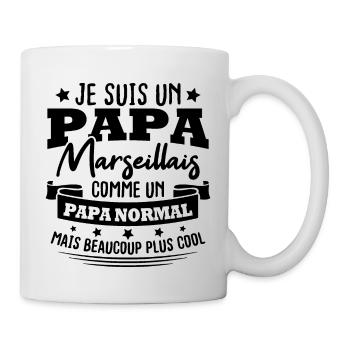 Je suis un Papa Marseillais - Mug blanc - blanc - Droite