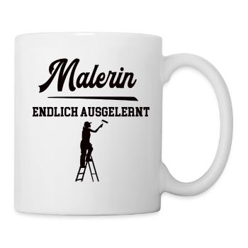Malerin Ausbildung Bestanden Beste Azubine Azubi - Tasse - Weiß - Rechts