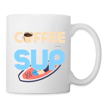 All I Need Is Coffee And My SUP Stand Up Paddle Bo - Tasse - Weiß - Rechts