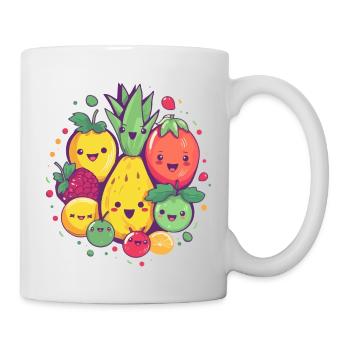 Pineapple and its band Kawaii - Mug - white - Right
