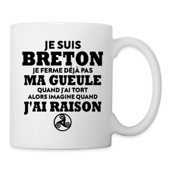 Je suis Breton - Mug blanc - blanc - Droite