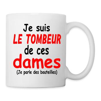 Le tombeur de ces dames tee shirt apéro - Mug blanc - blanc - Droite