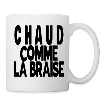 chaud comme la braise - Mug blanc - blanc - Droite