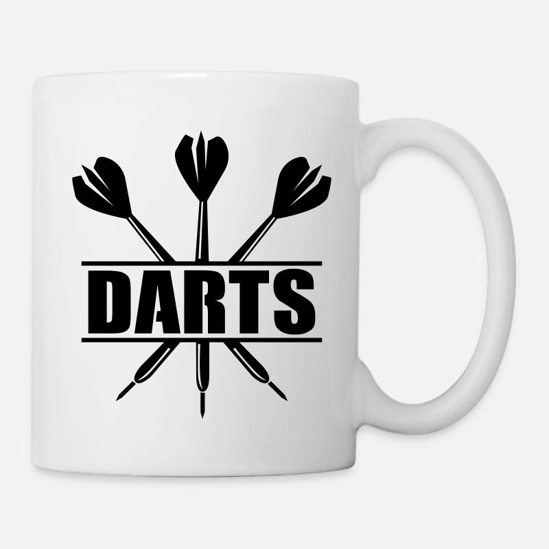 darts - Tasse - Weiß