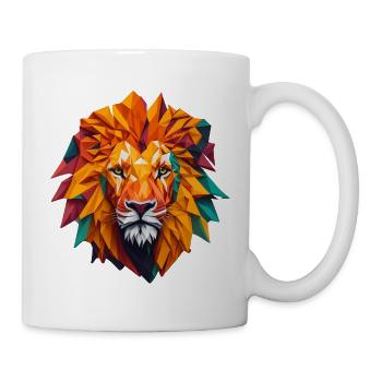 Löwenkopf - Tasse - Weiß - Rechts
