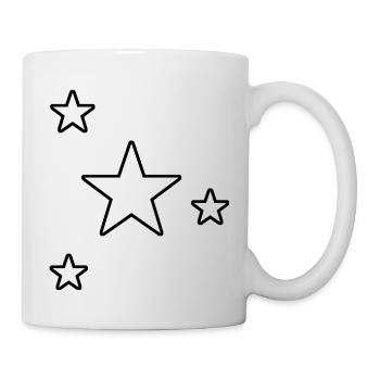 Sterne Gestirn Sternchen Geschenk Sternenhimmel - Tasse - Weiß - Rechts