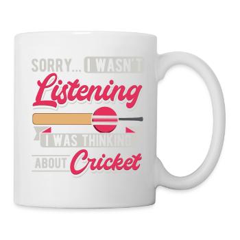 Entschuldigung... Ich habe nicht zugehört, ich hab - Tasse - Weiß - Rechts