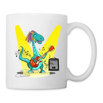 dino rasta cool #2 - Mug blanc - blanc - Droite