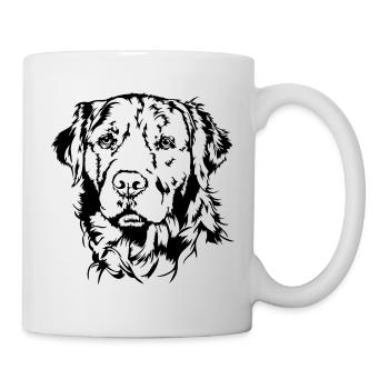 Golden Retriever Portrait Chien Chiens Wilsigns - Mug blanc - blanc - Droite