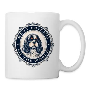Meilleur ami du monde Cavalier - Mug blanc - blanc - Droite