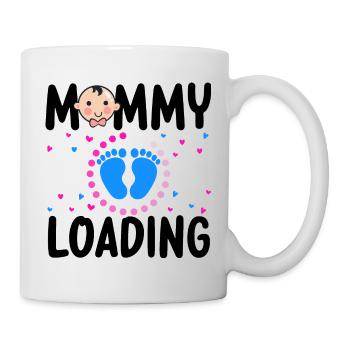 Werdende Mutter, Endlich werde ich ein Mama - Tasse - Weiß - Rechts