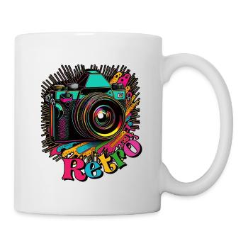 60's Retro Camera - Mug - white - Right