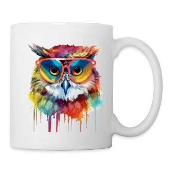 Hacko die Eule - Tasse - Weiß - Rechts