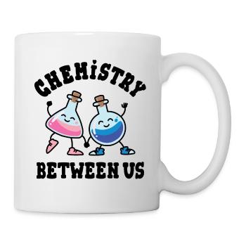 Chemistry Between Us, Chemical flasks in Love - Mug - white - Right