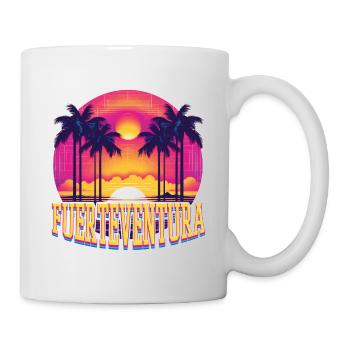 Fuerteventura Sommer Sonne Strand Meer Palmen - Tasse - Weiß - Rechts