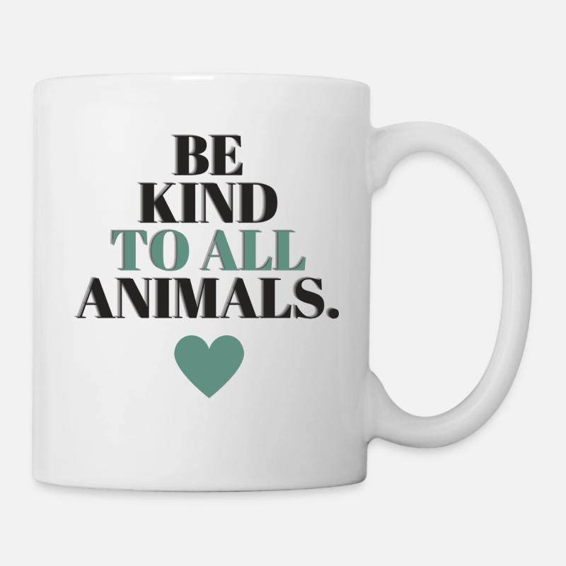Be kind to all animals - Mug - white