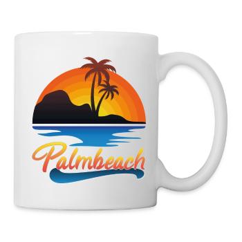 Palmbeach Sunset Design - Mug - white - Right