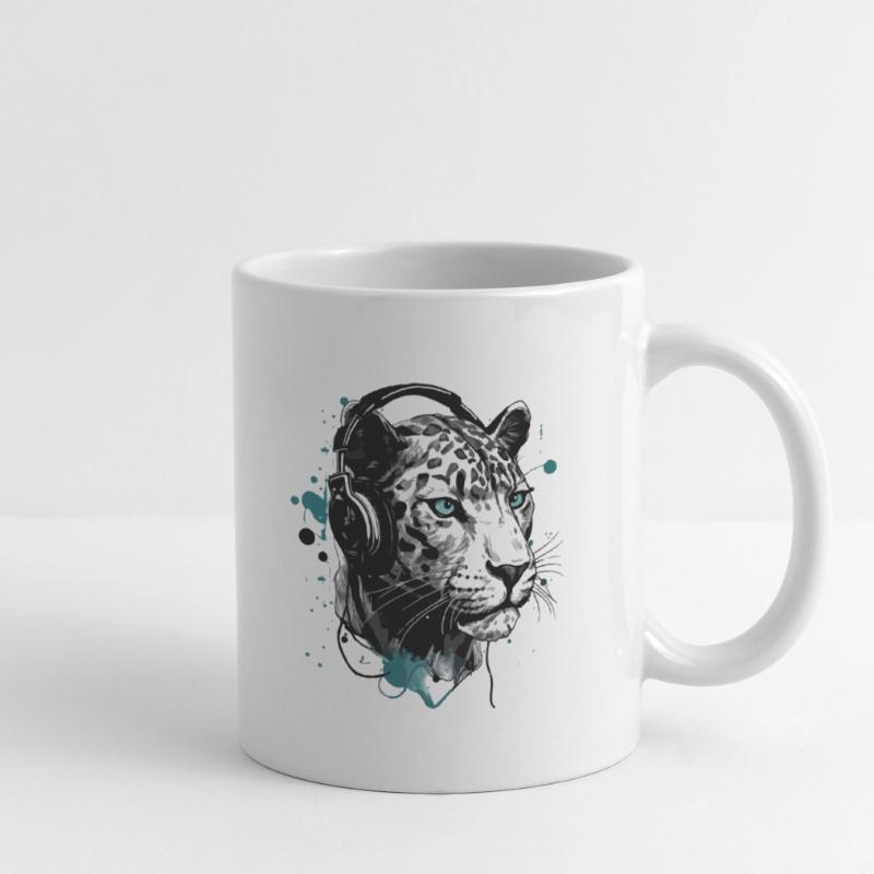 Rita la panthère audiophile Mug blanc