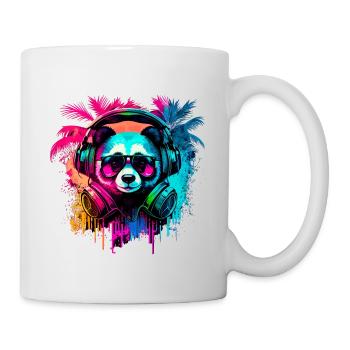 Abstract panda bear - Mug - white - Right