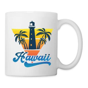 Hawaii Lighthouse Beach Design - Mug - white - Right