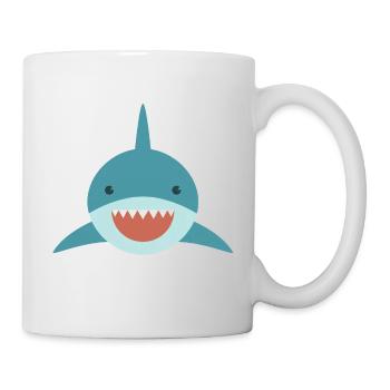 Mignon requin - Mug blanc - blanc - Droite