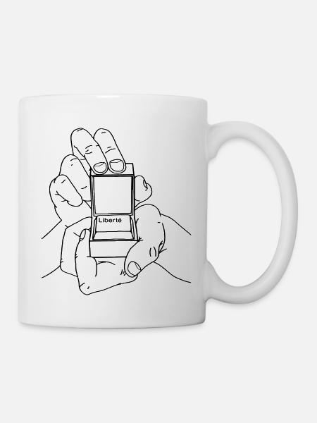FREIE HÄNDE - Tasse - Weiß