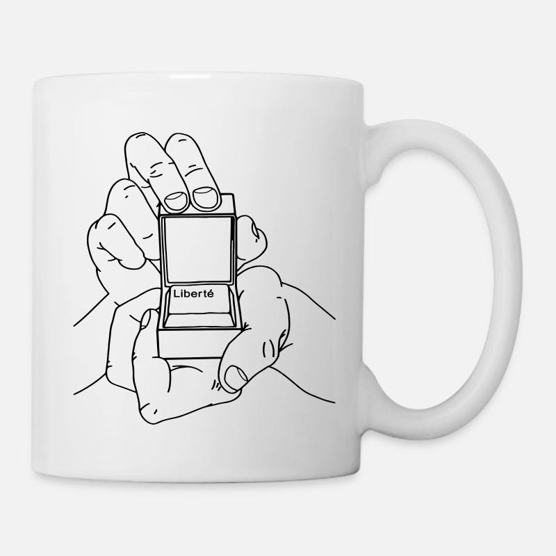 FREIE HÄNDE - Tasse - Weiß