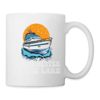 Life Is Better At The Lake Motorboat Owner - Mug - white - Right