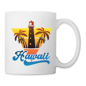 Hawaii Lighthouse Beach Design - Mug - white - Right