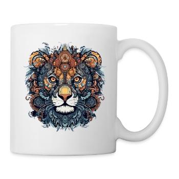 Lou la lionne - Mug blanc - blanc - Droite