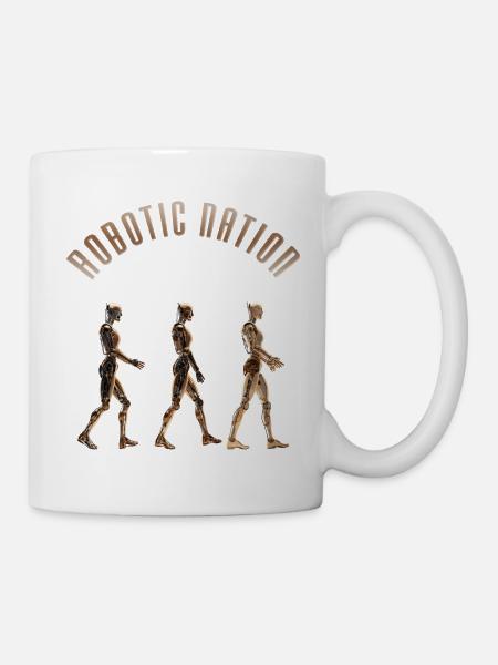 Nation robotique 5 - Mug blanc - blanc