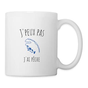 J'Peux Pas J'ai Pêche - Évasion et Détente - Mug blanc - blanc - Droite