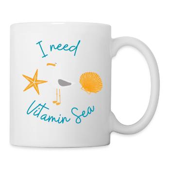 I need Vitamin Sea - Ich brauche Vitamin See - Mug - white - Right