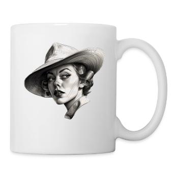 Vintage Vibes – Pin-up Beauty of the 20s - Mug - white - Right