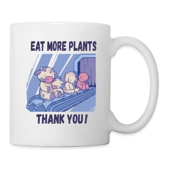 Eat more plants - Mug - white - Right