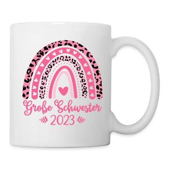 Große Schwester 2023 - Tasse - Weiß - Rechts