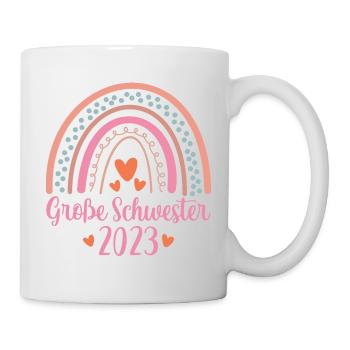 Große Schwester 2023 - Tasse - Weiß - Rechts
