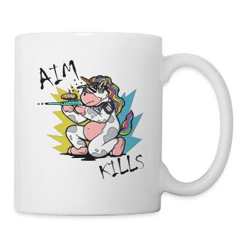 Unicorn Aim tue le design de paintball pour tous les joueurs - Mug blanc - blanc - Droite