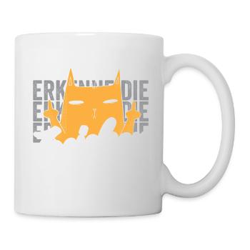 Erkenne die Zeichen Katze - Tasse - Weiß - Rechts