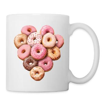 I love ... Donuts - Tasse - Weiß - Rechts