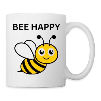 BEE HAPPY - Mug blanc - blanc - Droite