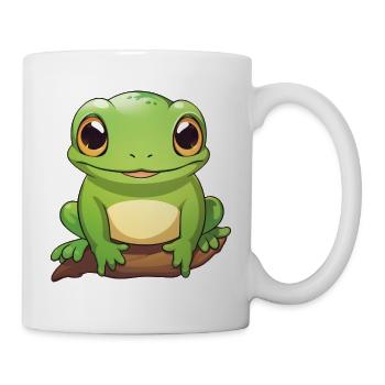 mignonne petite grenouille - Mug blanc - blanc - Droite