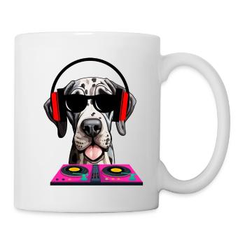 Hunde-DJ - Tasse - Weiß - Rechts