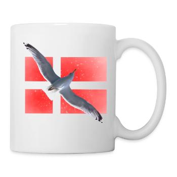 Dänemark Möwe Danmark - Tasse - Weiß - Rechts
