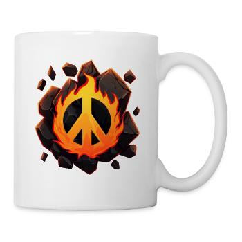 Burning for Peace - Mug - white - Right