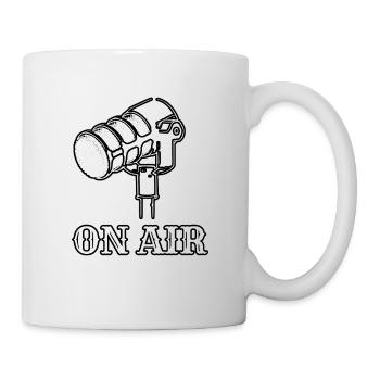 ON AIR black and white - Mug - white - Right
